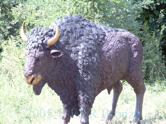 Heroic Bison bronze reproduction-1