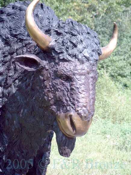 Heroic Bison bronze reproduction-2