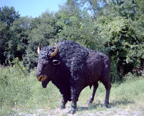 Heroic Bison bronze reproduction-3