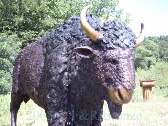 Heroic Bison bronze reproduction-5