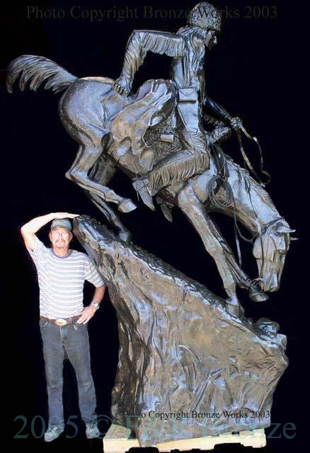 Heroic Mountain Man bronze reproduction-1