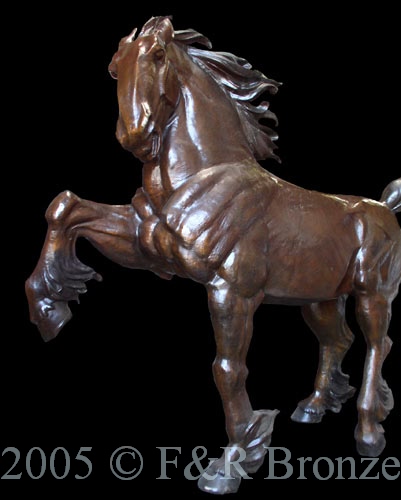 Prideful Stallion bronze Statue