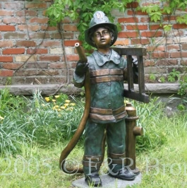 Firefighter Bronze Statue