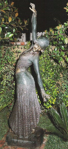 Coin Dancer bronze sculpture by Chiparus