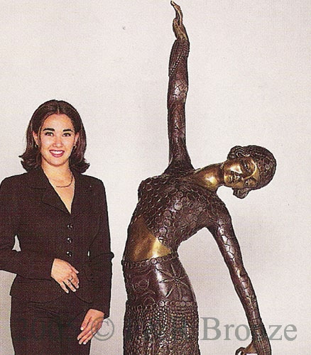 Coin Dancer bronze statue by Chiparus