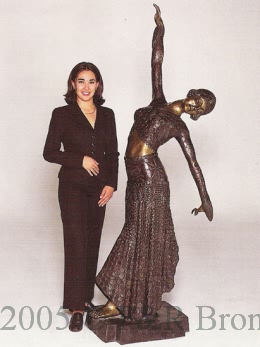 Coin Dancer bronze sculpture by Chiparus