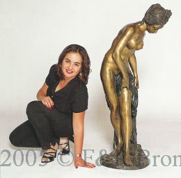 Jumbo Nude Girl bronze statue by Falconet