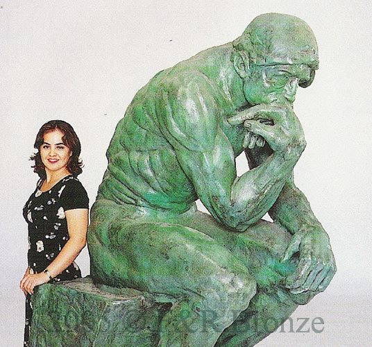 Life Size Thinker bronze statue