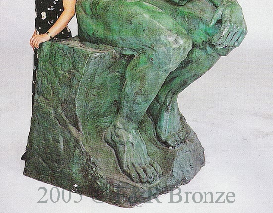 Life Size Thinker bronze