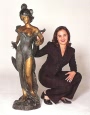 Jumbo Diane bronze statue by Roche