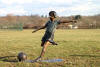Boy Playing Soccer Bronze sculpture