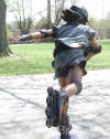 Rollerblading Girl bronze