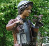 Caddy boy with Lantern bronze