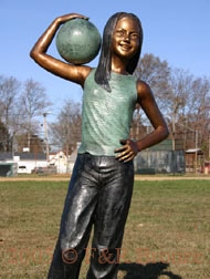 Garden Bronze statue