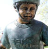 Boy on Skateboard bronze