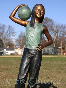 Girl Power bronze statue