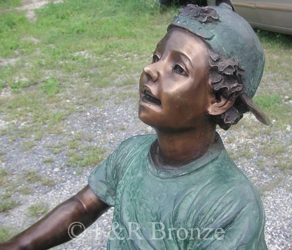 Boy & Girl  on Seesaw bronze-4