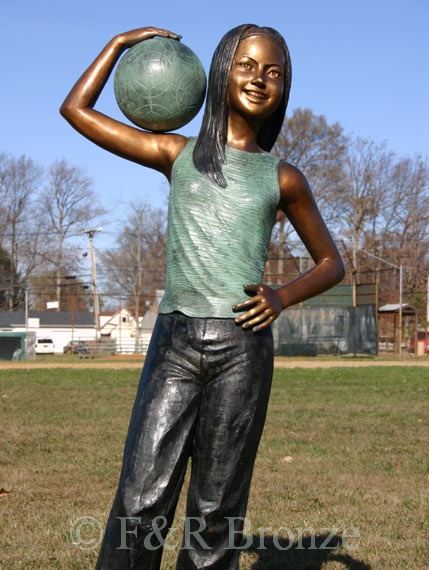 Soccer Girl bronze-4