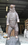 Bear Standing on Rock bronze