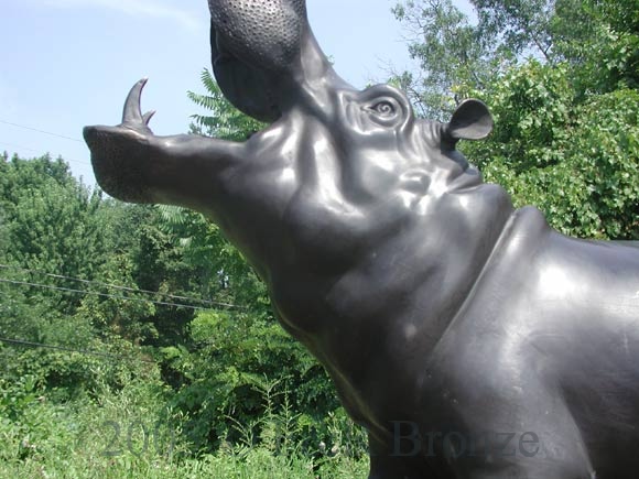 Hippo bronze Fountain-7