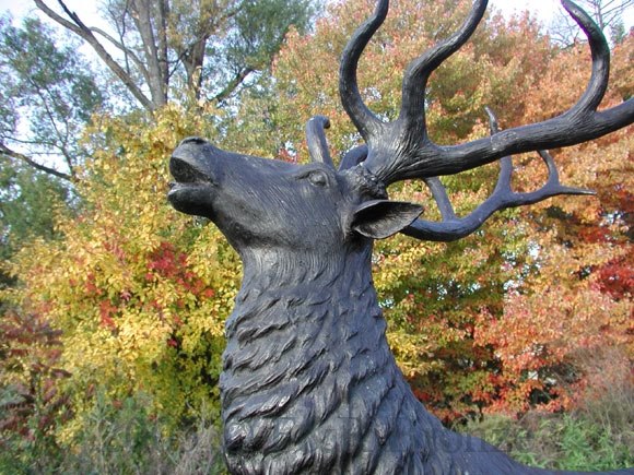 Giant Elk bronze statue-5