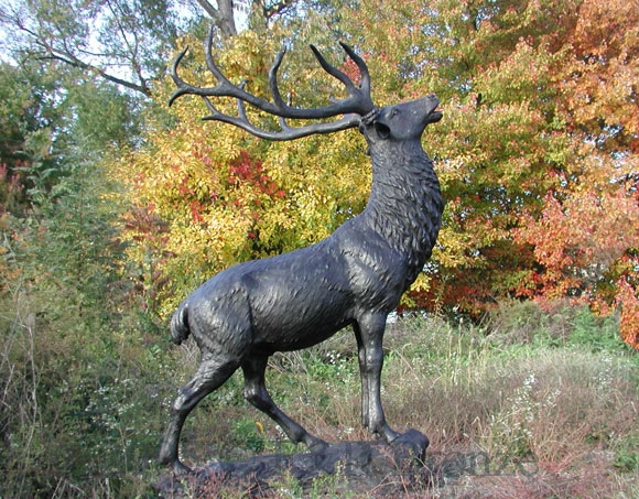 Giant Elk bronze statue-2
