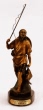Chinese Fisherman bronze statue by Hibbald