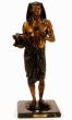 Egyptian Boy bronze statue by Picault