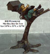 Mailbox Boy on Tree Bronze