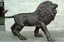 Set of Standing Lions Bronze