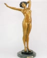 Nude Awakening bronze sculpture by Philippe