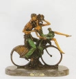 Bicycle Love bronze by Louis Justin Icart