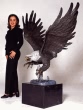 Monumental Eagle bronze statue by Nardini