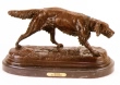 Setter bronze sculpture by Jules Moigniez