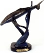 Single Whale bronze sculpture by Max Turner