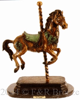 Carousel Horse bronze by Carmel