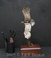 Bald Eagle Bronze statue by Wally Shoop