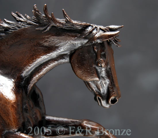 Running Free bronze Sculpture by James Arthur-11