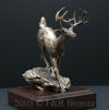 White Tailed Deer bronze sculpture